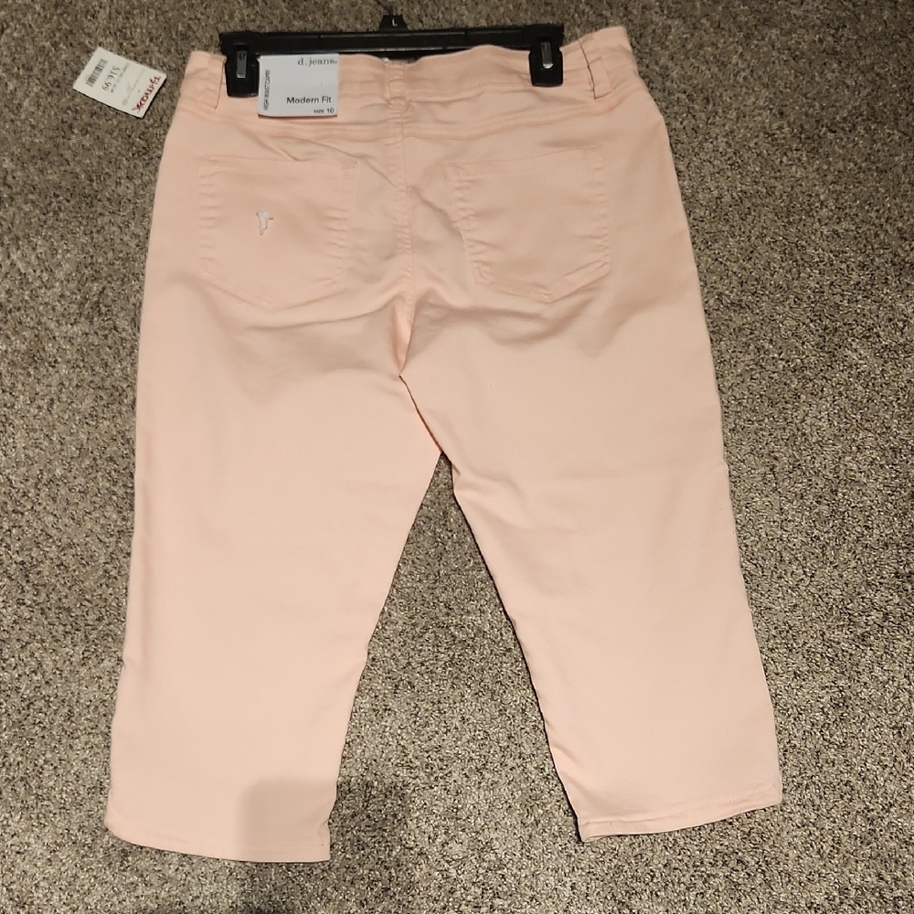 d. jeans Pale Pink Cropped Ankle Jeans